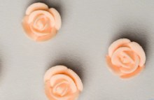 Icing Mini Rose Peach 40ct
