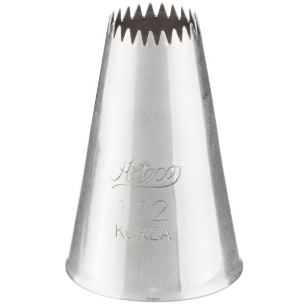 One-Squeeze 5-Petal Flowers & Swirled Flowers Piping Tip – Ateco #172 Drop Flower Tip