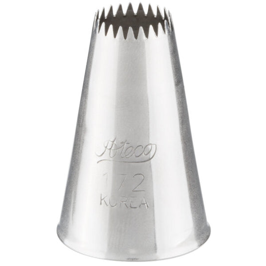 One-Squeeze 5-Petal Flowers & Swirled Flowers Piping Tip – Ateco #172 Drop Flower Tip