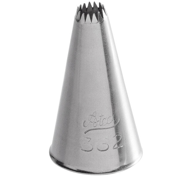 Fine-Ridged Stars, Shells & Flowers Piping Tip – Ateco #362