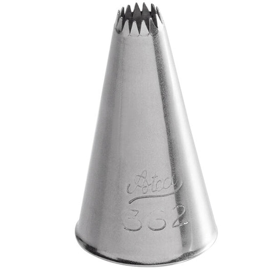 Fine-Ridged Stars, Shells & Flowers Piping Tip – Ateco #362