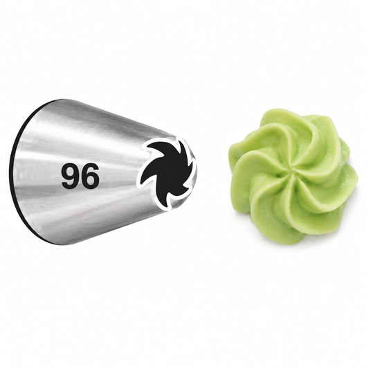 Drop Flowers Stars & Shells Piping Tip #96 - Wilton Stainless Steel Petal Decorating Tip