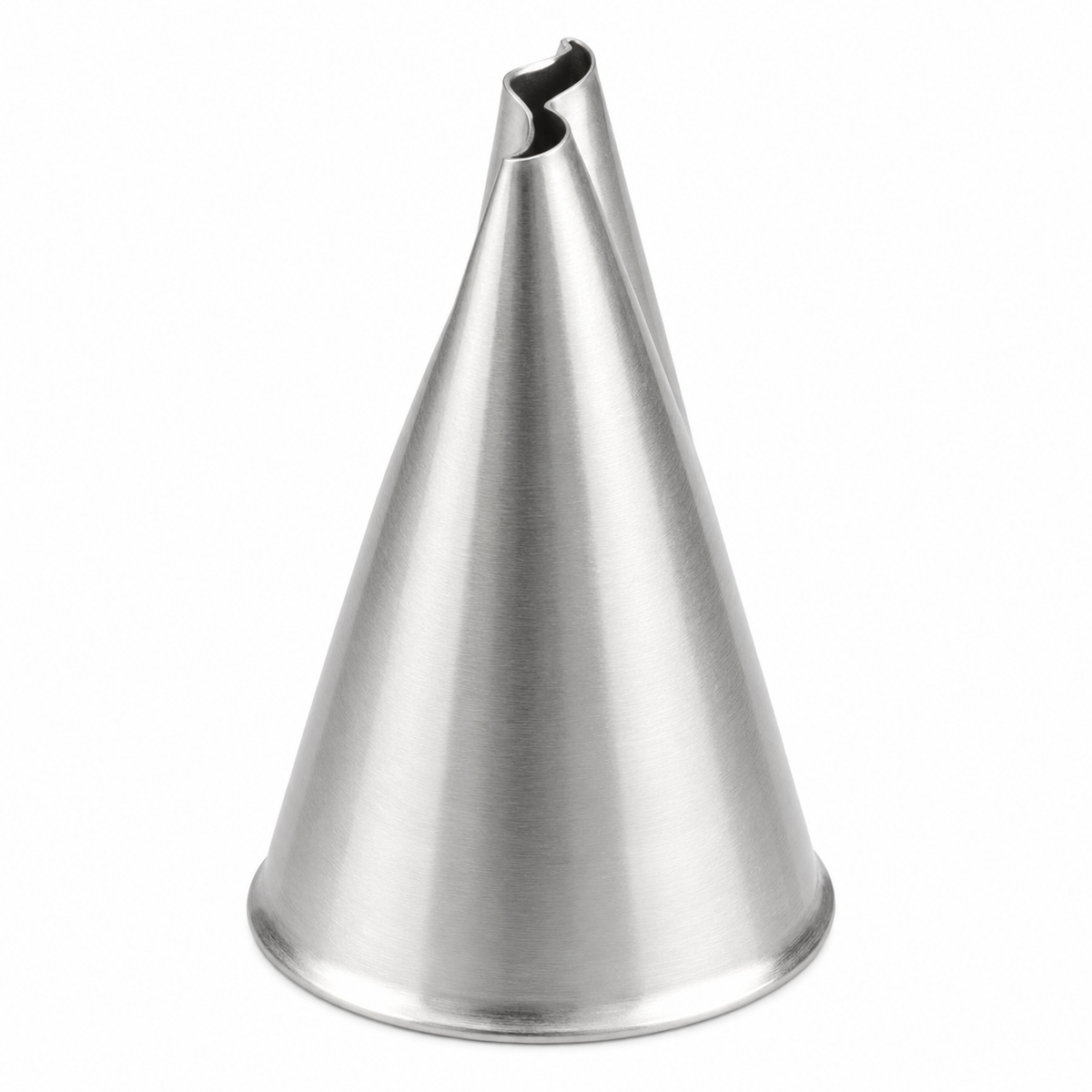Ruffles, Frills & Textured Borders Piping Tip #99 - Bakery Crafts Stainless Steel Notched Ruffle Decorating Tube
