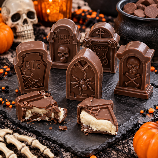 Tombstone Chocolate Mold – Halloween Silicone Candy Mold 6 Cavity