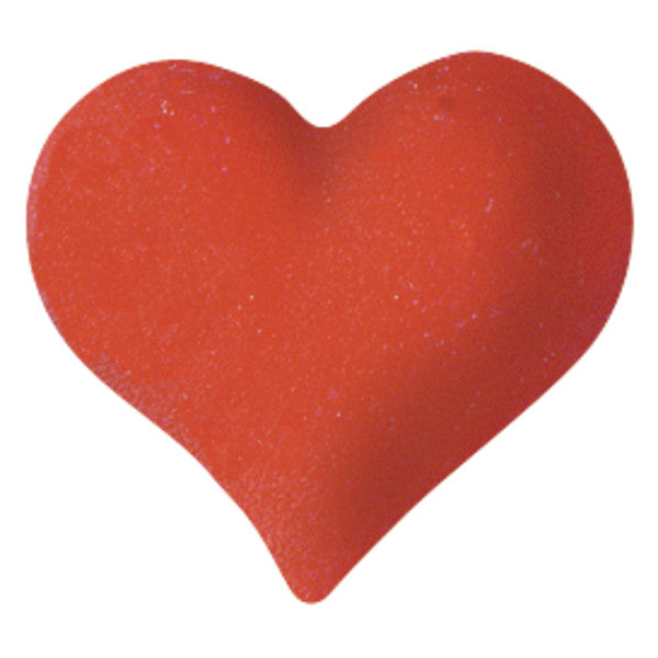 Edible Decorations Sugar Decorations Red Heart 1in 8-Count