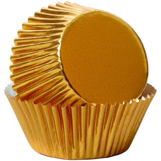 Cupcake Liners Standard Yellow Foil 24-Count