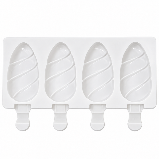 Swirl Cakesicle Silicone Mold – 4 Cavity