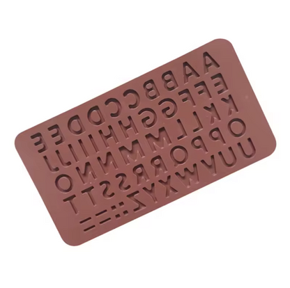 Uppercase Letter Silicone Mold for Fondant, Chocolate
