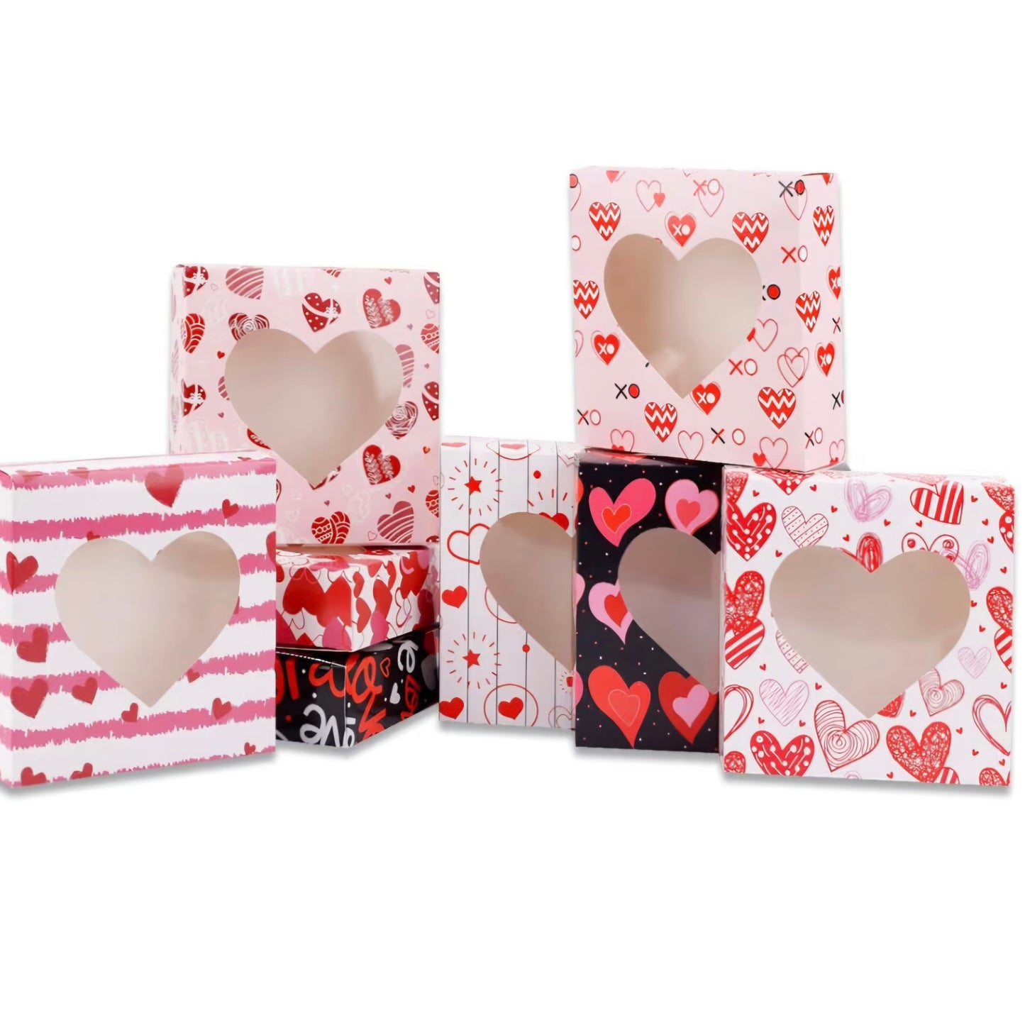 Valentines Treat Box 5 X 5  Assorted 4 Count
