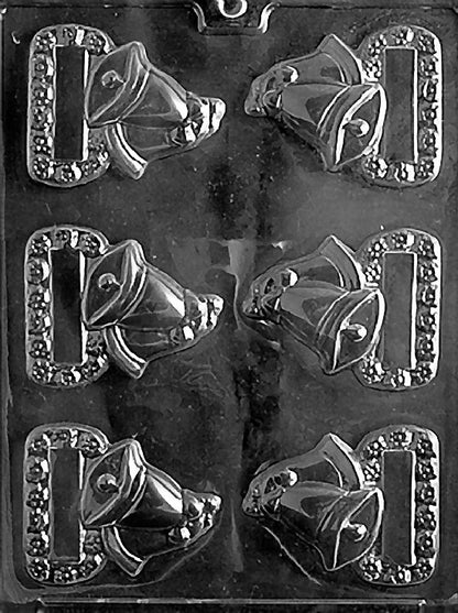 Wedding Bells Chocolate Place Card Holder Mold – 6 Cavity