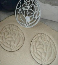 Easter Egg With Flower Cookie Cutter