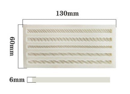 Silicone Fonant Rope Mold