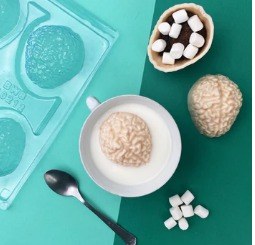 Brain 3-part Chocolate Mold