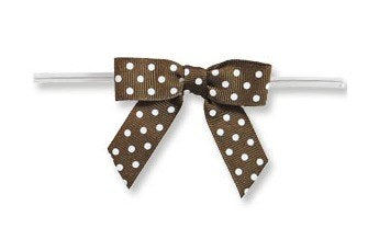 Medium Brown Bow 10pc