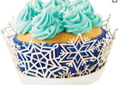 Snowflake Cupcake Wrap