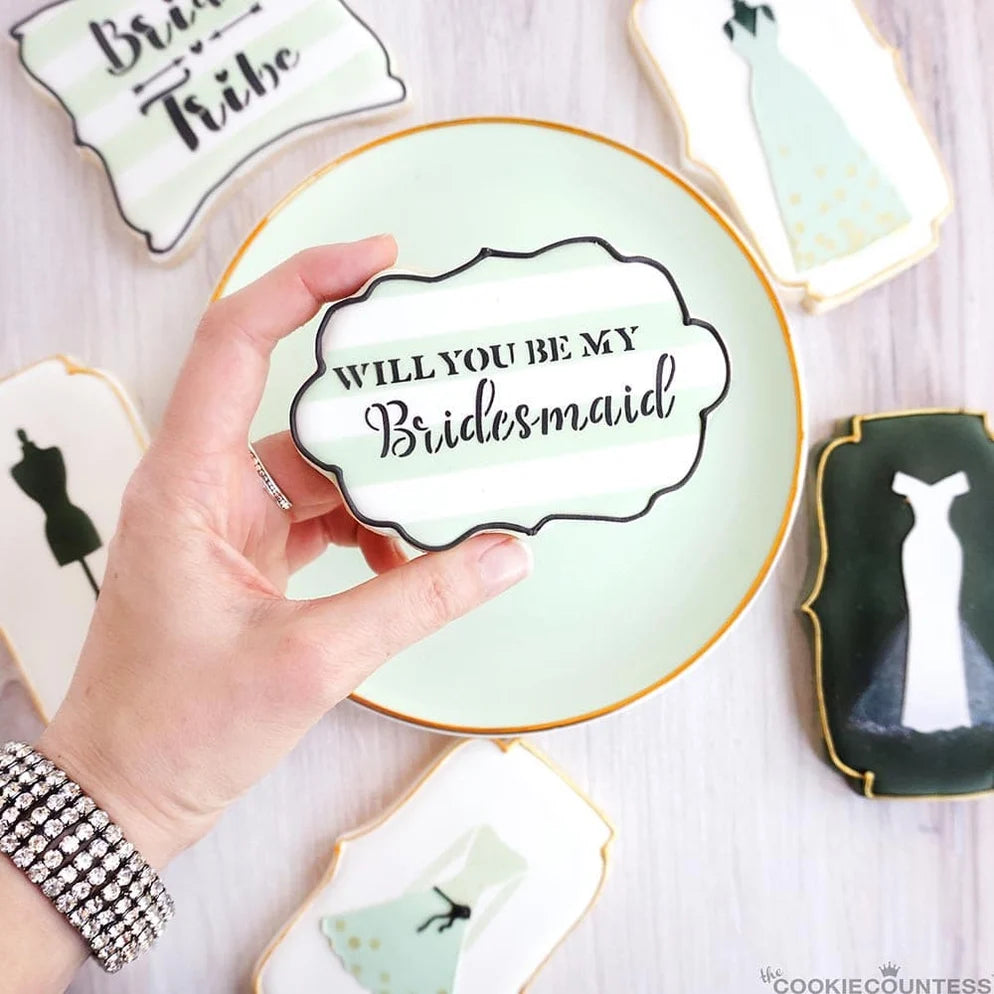 Bridesmaid Cookie Stencil – Wedding & Bridal Party