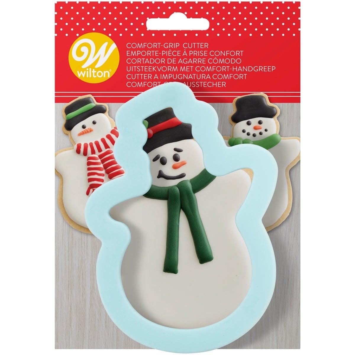 Wilton Snowman Cookie Cutter – Soft Grip Christmas Cookie Cutter ...