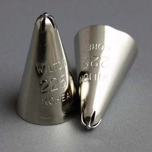 Delicate Blossoms & Drop Flowers Piping Tip #225 - Wilton Stainless Steel Drop Flower Decorating Tube