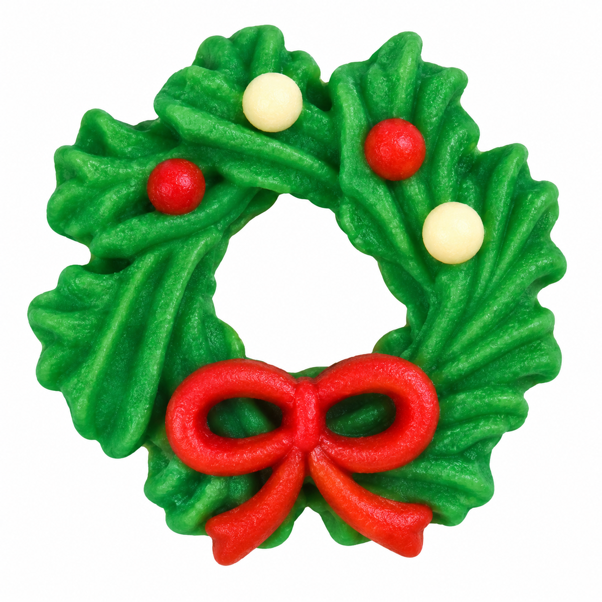 Christmas Wreath Royal Icing Decorations – 6 Count