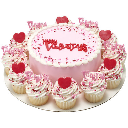 Happy Valentine's Day Cupcake Picks Toppers 12 Count